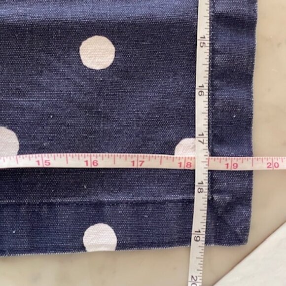 KATE SPADE Charlotte Street Napkins Navy White Polka Dot 4 - Picture 13 of 14